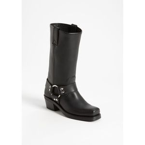 Frye Harness 12R Boot (Black Leather, 7M)